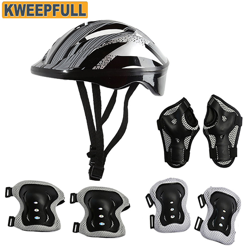 Cycling Gear For Kids - Kids Bike Helmet Protection Gear Set
