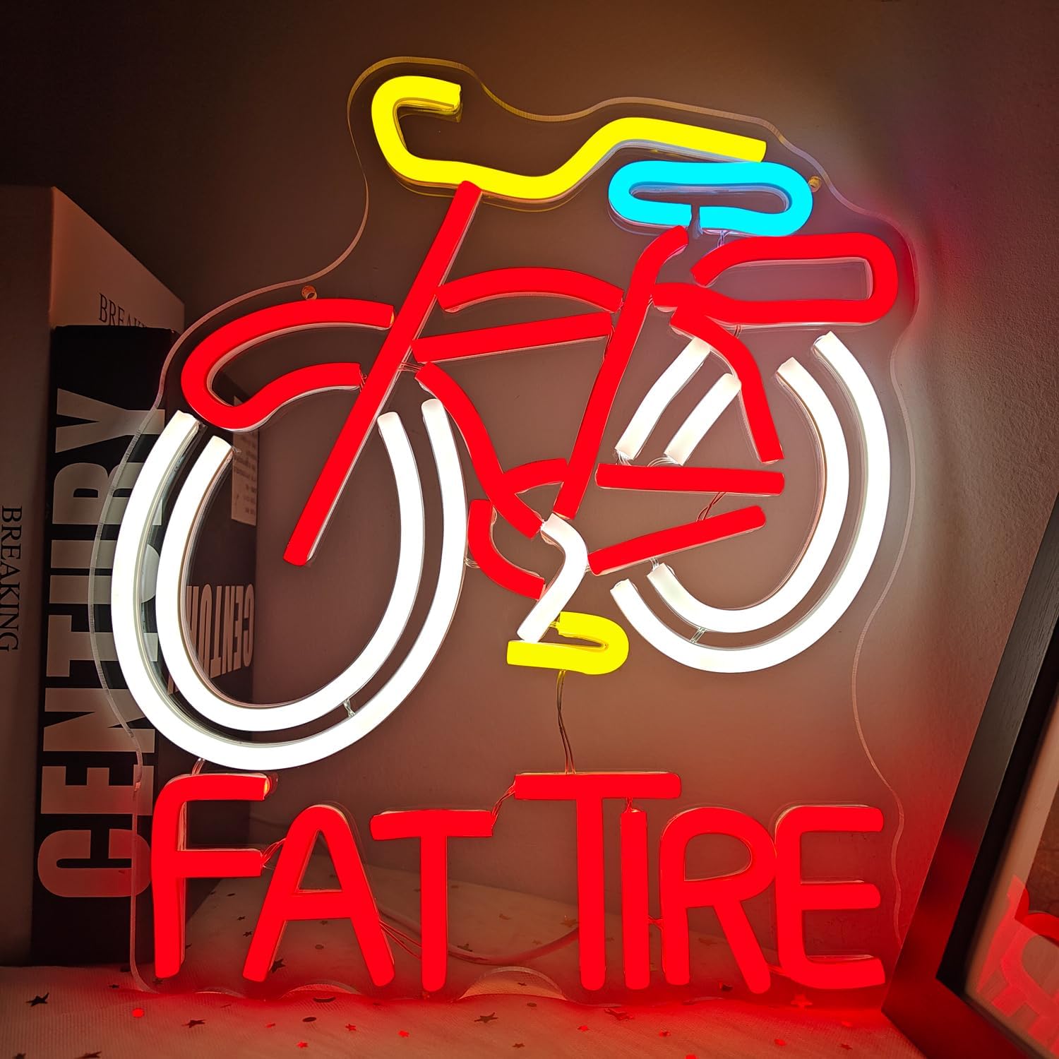 Fat Tire Bike LED Neon Sign US - огляд і ціна Cycling Gear Shop