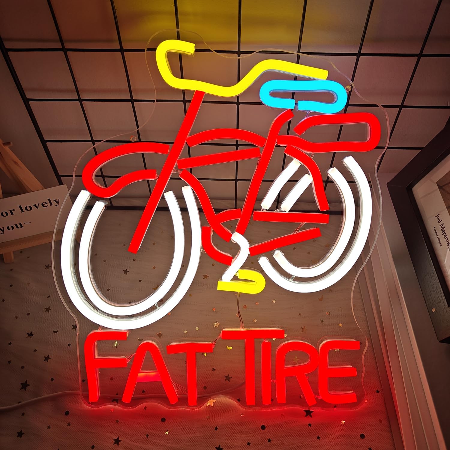Fat Tire Bike LED Neon Sign US - огляд і ціна Cycling Gear Shop