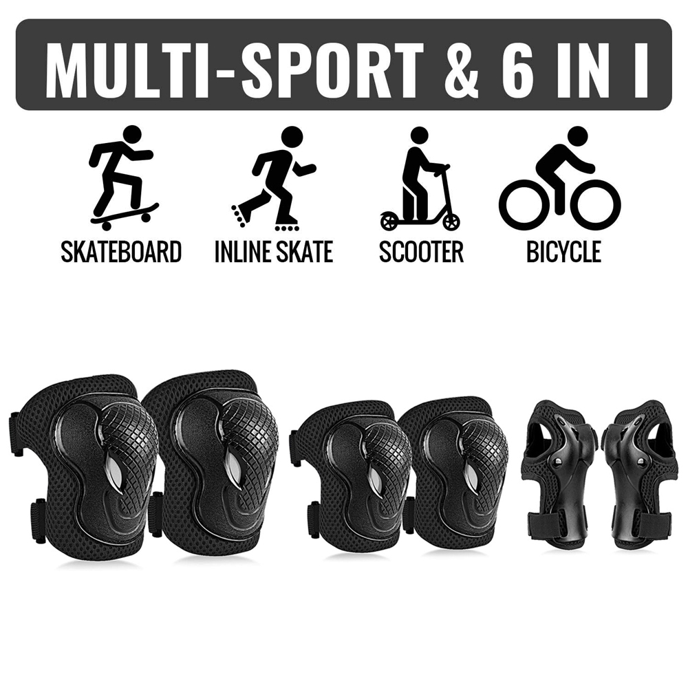 GOMOREON 6Pcs/Set Kids Safety  - огляд і ціна Cycling Gear For Kids