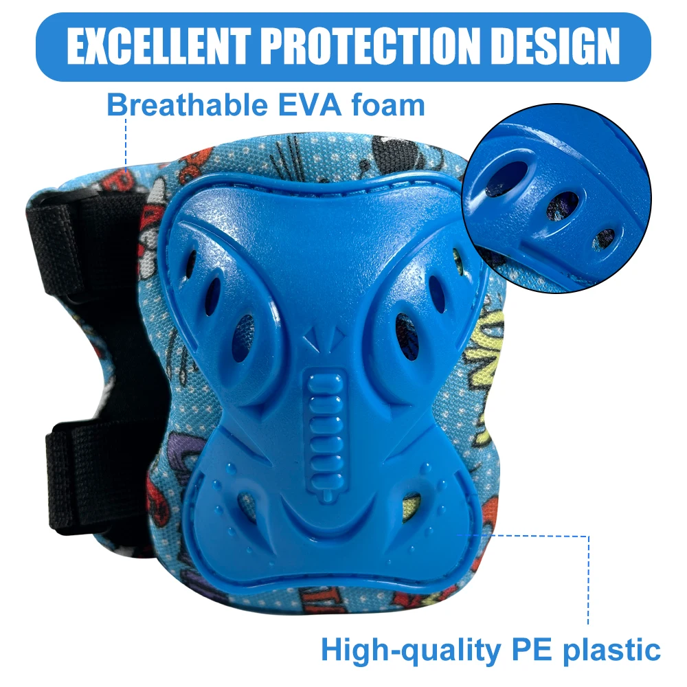 6Pcs Kids 3-12 Years Knee Elbo - огляд і ціна Cycling Gear For Kids