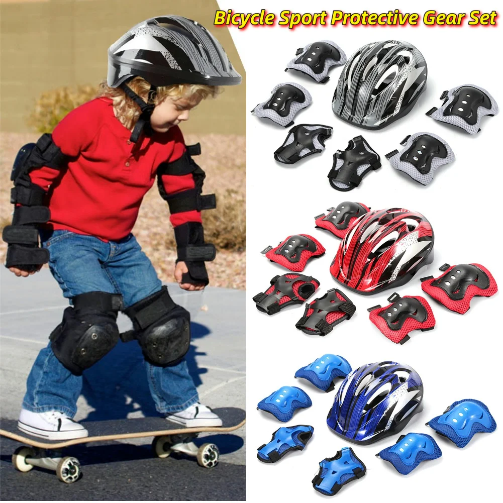 7Pcs Bicycle Sport Protective  - огляд і ціна Cycling Gear For Kids