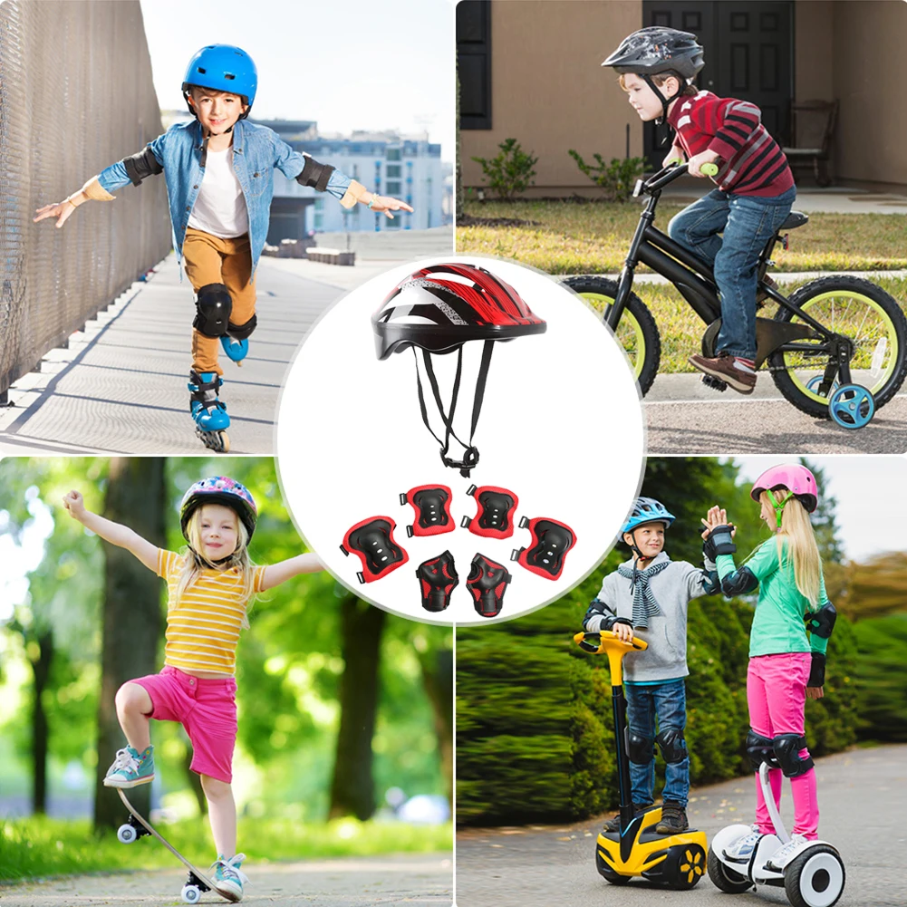 7Pcs Bicycle Sport Protective  - огляд і ціна Cycling Gear For Kids